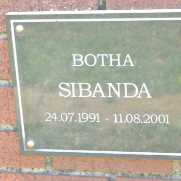 SIBANDA Botha 1991-2001