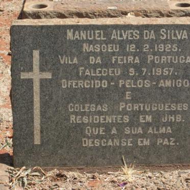 SILVA Manuel Alves, da 1925-1957