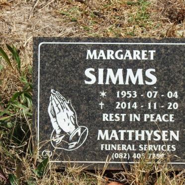 SIMMS Margaret 1953-2014