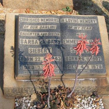SIEBERT Emmeline Iv? 1907-1976 :: Barbara Dawn 1943-1961  
