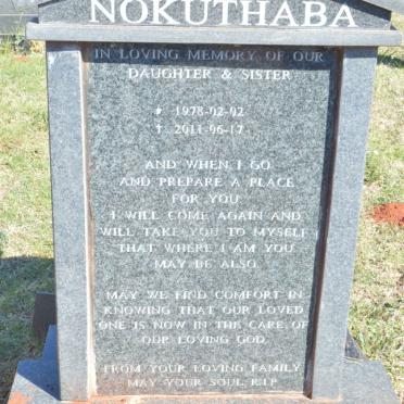 SIBANDA Nokuthaba 1978-2011