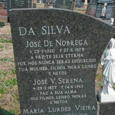 SILVA Jose De Nobrega, da 1920-1979 :: SERENA Jose V. 1877-1962 :: VIEIRA Maria Lurdes 1925-2012