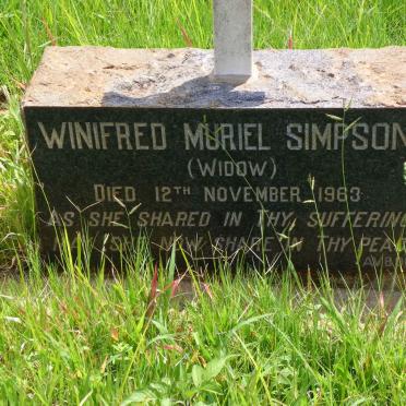 SIMPSON Winifred Muriel -1963