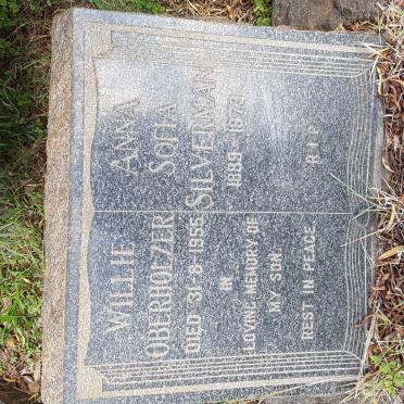 SILVERMAN Anna Sofia 1889-1973 :: OBERHOLZER Willie -1955