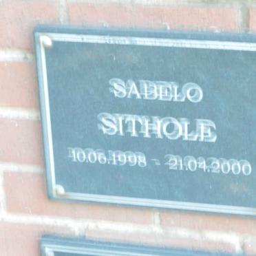 SITHOLE Sabelo 1998-2000