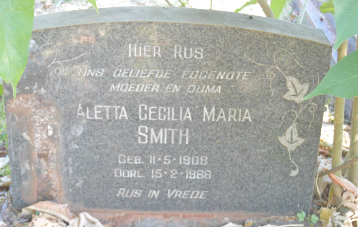 SMITH Aletta Cecilia Maria 1908-1966