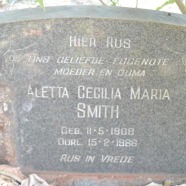 SMITH Aletta Cecilia Maria 1908-1966