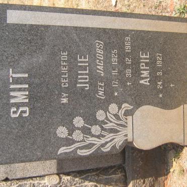 SMIT Ampie 1927- &amp; Julie JACOBS 1925-1969