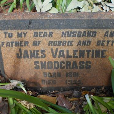 SNODGRASS James Valentine 1891-1955