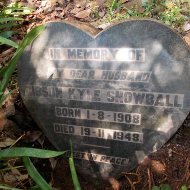 SNOWBALL Gibson Kyle 1908-1948
