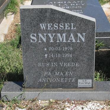 SNYMAN Wessel 1978-1994