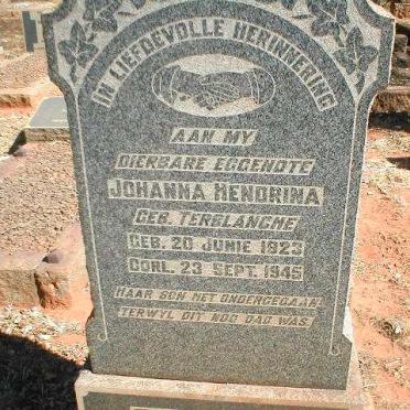 SNYMAN Johanna Hendrina nee TERBLANCHE 1923-1945