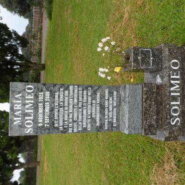 SOLIMEO Gennaro 1920-1993 :: SOLIMEO Maria 1928-2006