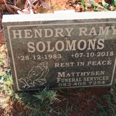 SOLOMONS Hendry Ramy 1983-2018