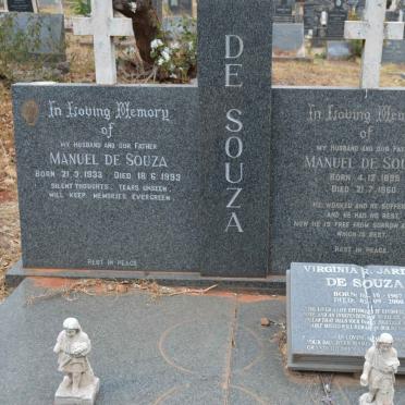 SOUZA Manuel, de 1895-1960 :: DE SOUZA Virginia R. Jardim 1907-2000