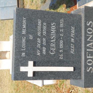 SOFIANOS Cerasimos 1900-1973