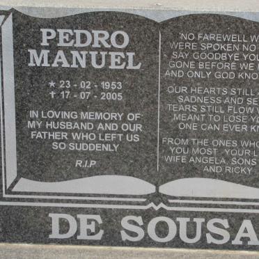 SOUSA Pedro Manuel, de 1953-2005