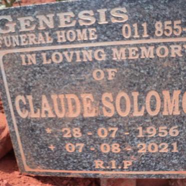 SOLOMON Claude 1956-2021