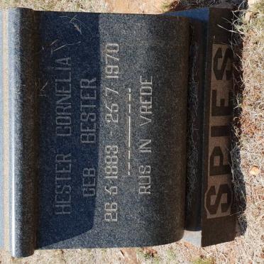 SPIES Hester Cornelia nee BESTER 1883-1970
