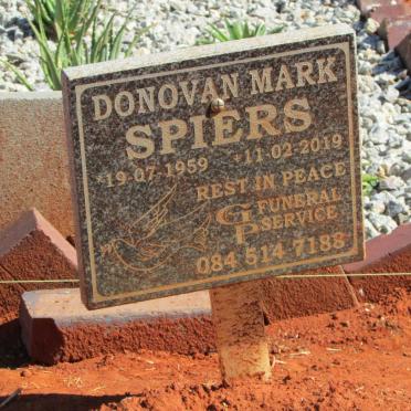 SPIERS Donovan Mark 1959-2019