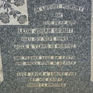 SPRUIT Leon Johan -1945