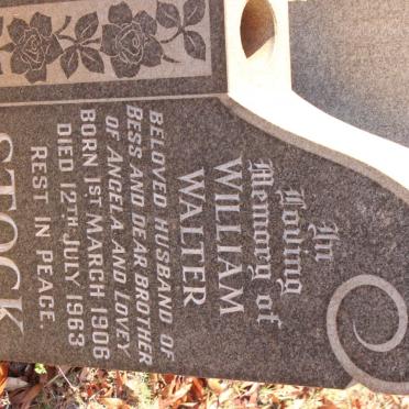 STOCK William Walter 1906-1963