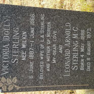 STERLING Leonard Arnold 1886-1973 &amp; Victoria WILKIN 1887-1966