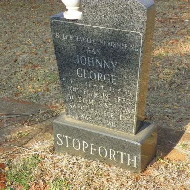 STOPFORTH Johnny George 1947-1979
