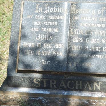 STRACHAN John 1890-1954 &amp; Kathleen Winifred 1896-1961