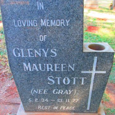 STOTT Glenys Maureen nee GRAY 1934-1977