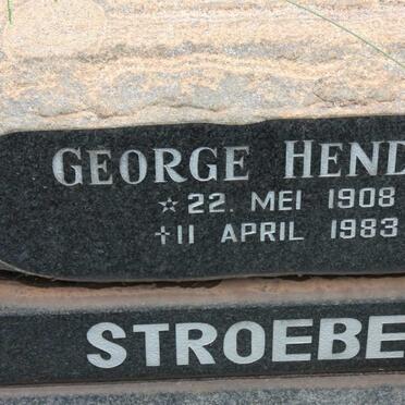 STROEBEL George Hendrik 1908-1983