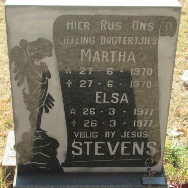 STEVENS Martha 1970-1970 :: STEVENS Elsa 1977-1977