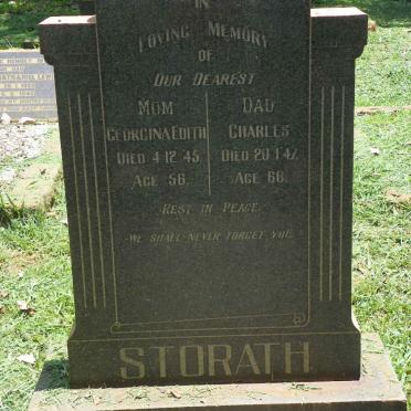 STORATH Charles -1947 &amp; Georgina Edith -1945
