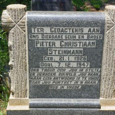 STEINMANN Pieter Christiaan 1926-1947