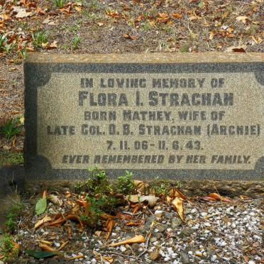 STRACHAN Flora I. nee MATHEY 1906-1943