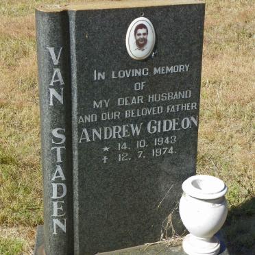 STADEN Andrew Gideon, van 1943-1974