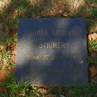 STRIMER Johan Nicolus 1904-1942