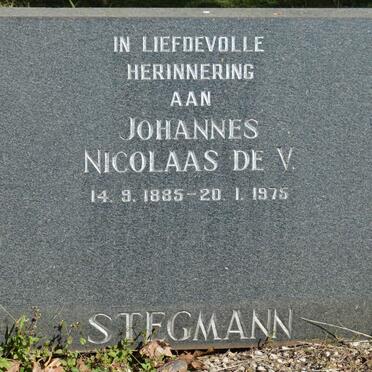 STEGMANN Johannes Nicolaas de V. 1885-1975