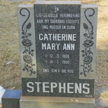 STEPHENS Catherine Mary Ann 1908-1980