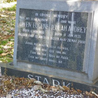 STARK Owen Eugene 1930-1979 &amp; Beulah Audrey 1935-2000