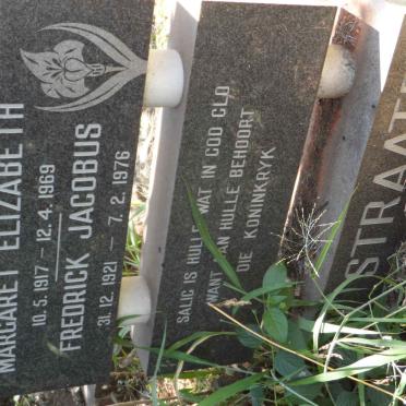 STRAATEN Fredrick Jacobus, van 1921-1976 &amp; Margaret Elizabeth 1917-1969