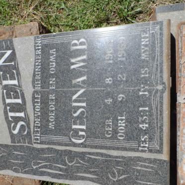 STEEN Gesina M.B. 1905-1969