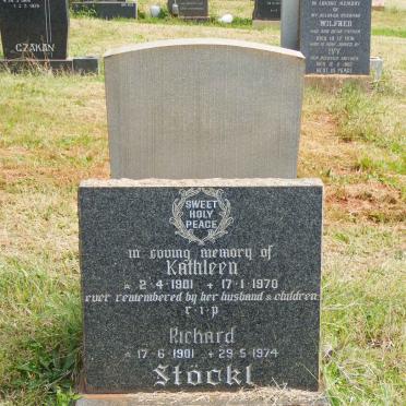 STOCKL Richard 1901-1974 &amp; Kathleen 1901-1970