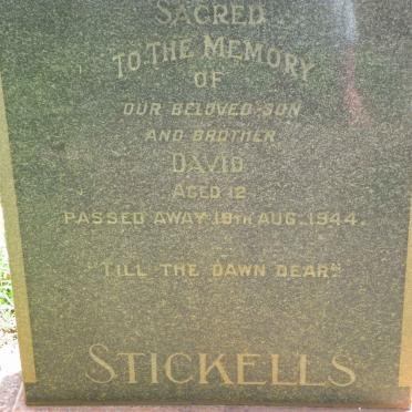 STICKELLS David -1944