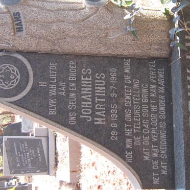 STEENKAMP Johannes Martinus 1935-1960