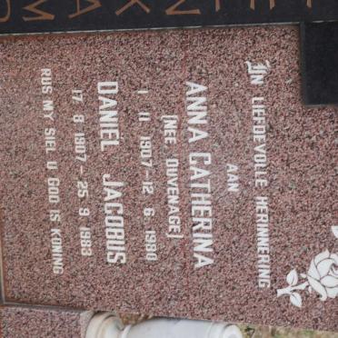 STEENKAMP Daniel Jacobus 1907-1983 &amp; Anna Catherina DUVENAGE 1907-1980