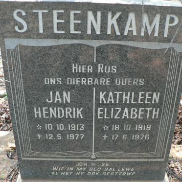 STEENKAMP Jan Hendrik 1913-1977 &amp; Kathleen Elizabeth 1919-1976