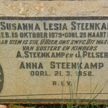 STEENKAMP Susanna Lesia 1879-1942 :: STEENKAMP Anna -1958