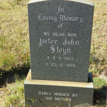 STEYN Peter John 1923-1976