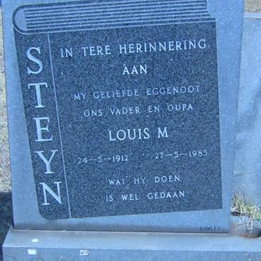 STEYN Louis M. 1912-1985